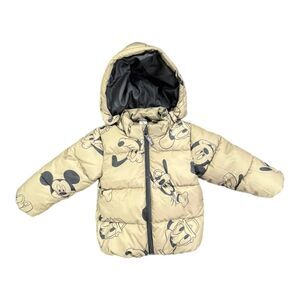 Disney H&M Brown Puffer Jacket Size 24 Months